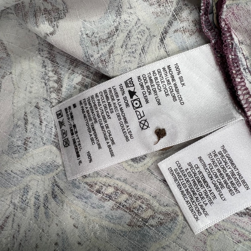 Tommy Bahama Floral Camp Shirt Mens 2XL Multicolor Short Sleeve Silk Coastal‎ - Picture 9 of 10